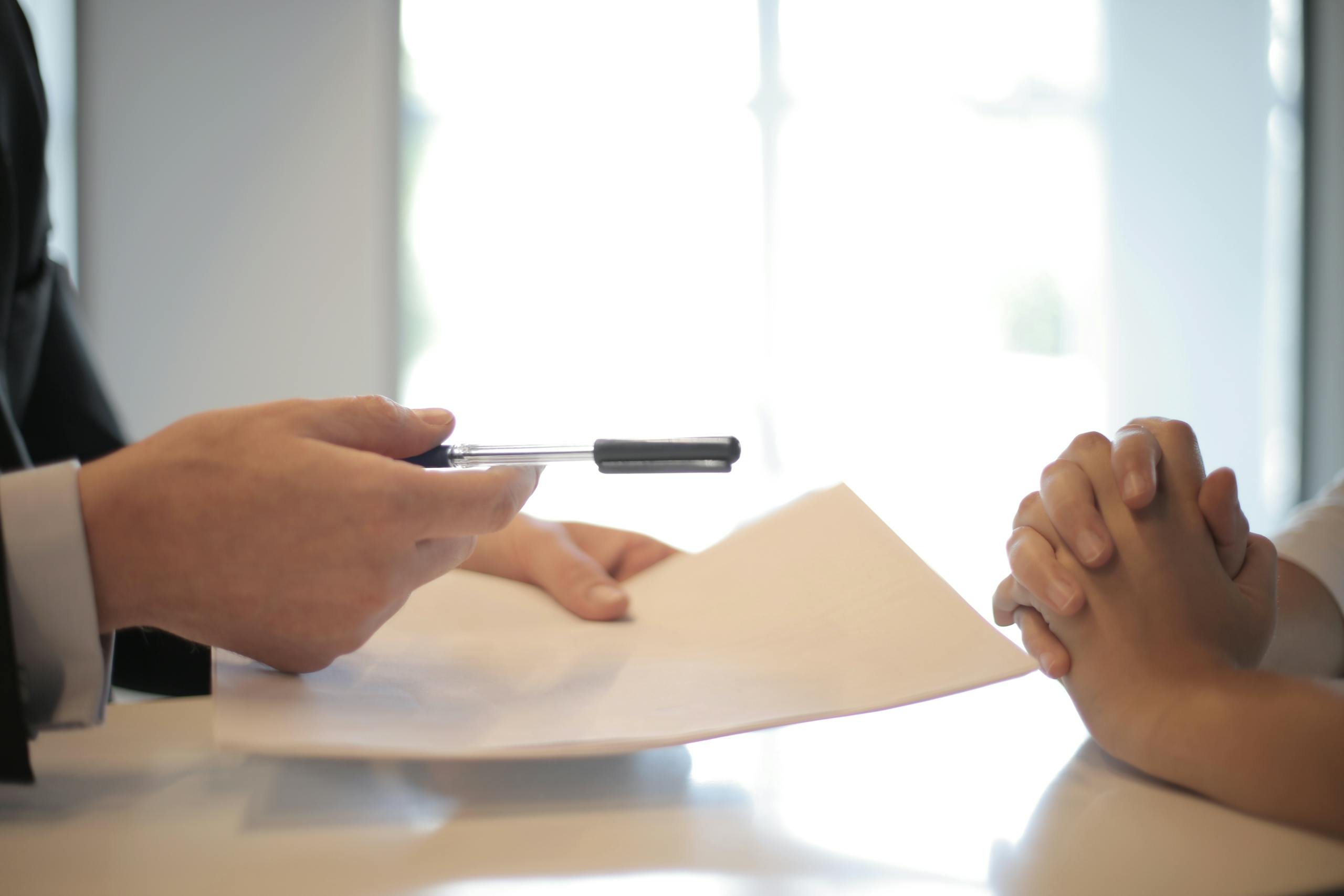 Process Server Delivering Legal Documents